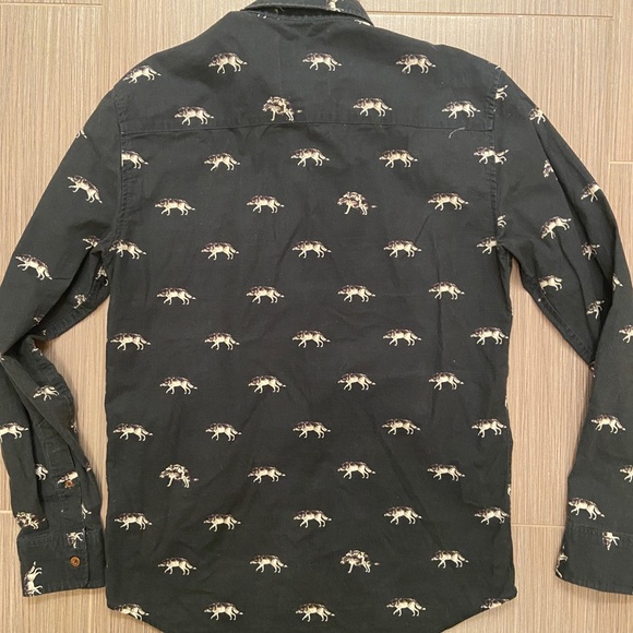 Wolf patern men shirt size S - Picture 2 of 5